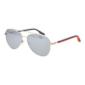 Silver Rubber Sunglasses