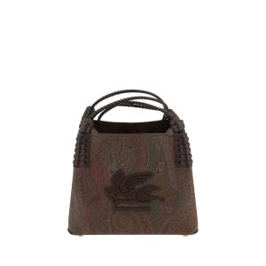 Brown Fabric Shoulder Bag