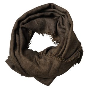 Brown Cashmere Knit Neck Wrap Shawl  Scarf