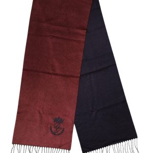 Maroon Silk Neck Wrap Shawl Fringes  Scarf