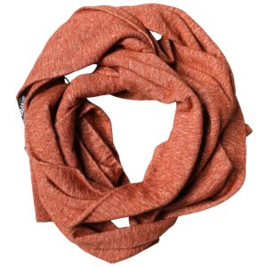 Orange Silk Cashmere Neck Wrap Shawl Scarf