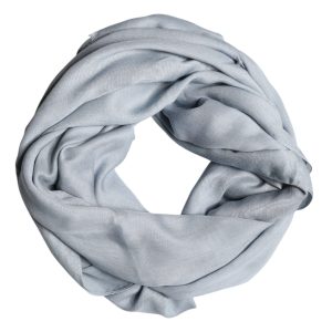 Light Blue Cashmere Knitted Shawl