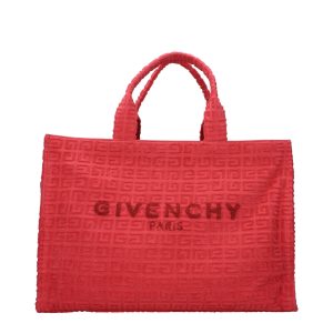 Red Fabric Handbag