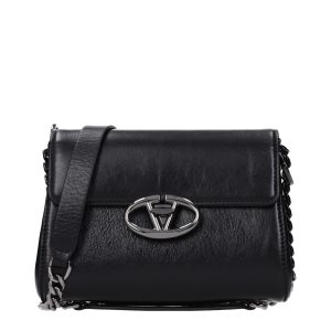 Black Leather Crossbody Bag