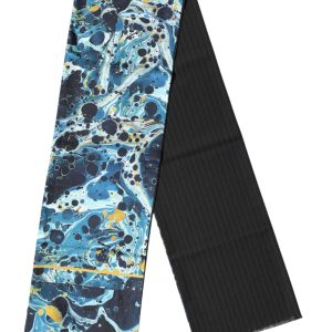 Multicolor Marble Neck Wrap Foulard Scarf