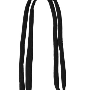 Black Wool Knitted Neck Wrap Shawl Men Scarf