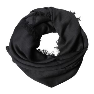 Black Lace Stole Neck Wrap Shawl Scarf