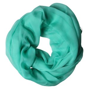 Teal Stole Silk Neck Wrap Shawl Men Scarf