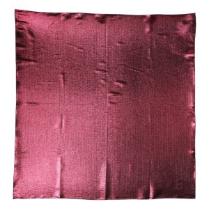 Metallic Pink Silk Square Foulard Scarf