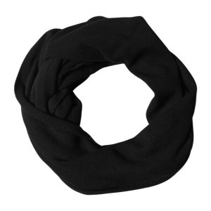 Black Wool Knit Neck Wrap Shawl Men Scarf