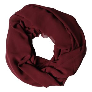 Maroon Silk Stole Neck Wrap Shawl Men 200cm x 130cm  Scarf