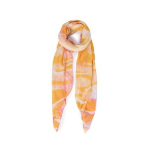 Orange Polyester Scarf
