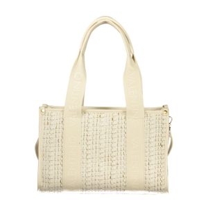 Bianco Polyester Woman Handbag