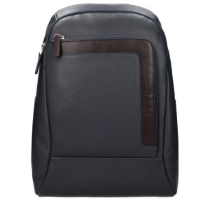 Gray Leather Backpack